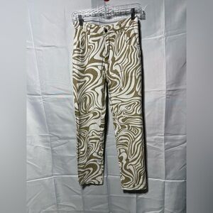 Hazel Boutique Tan and White Pants